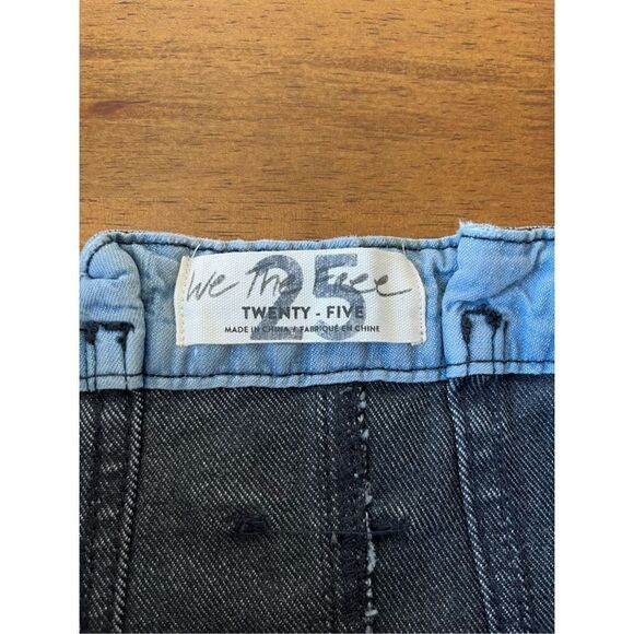 Free People charcoal denim paper bag mini skirt women’s size 25 - Picture 3 of 8